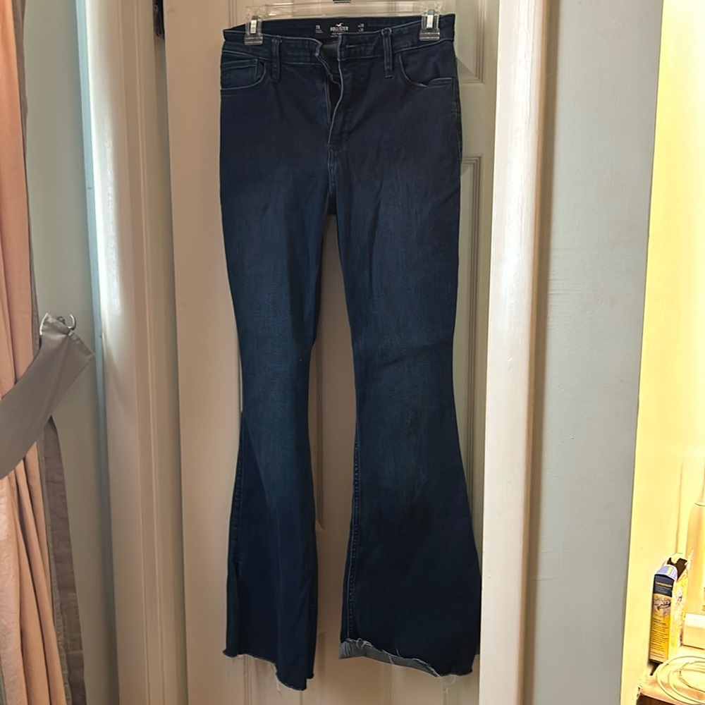 Flare jeans with open side bottom